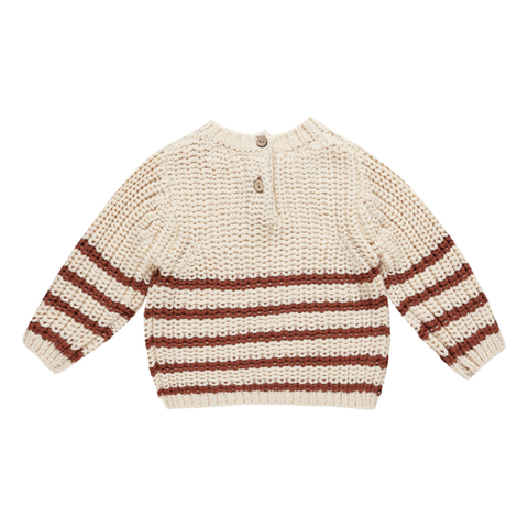 rex sweater || cranberry stripe