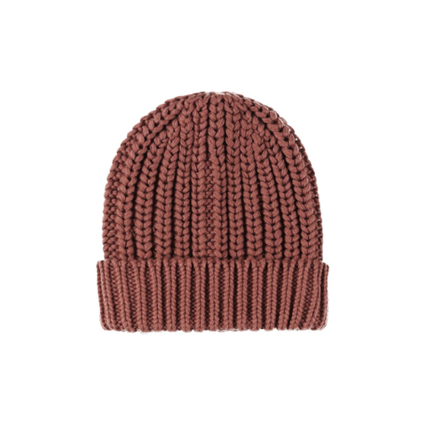 chunky knit beanie | cranberry