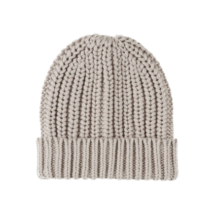 chunky knit beanie | fog