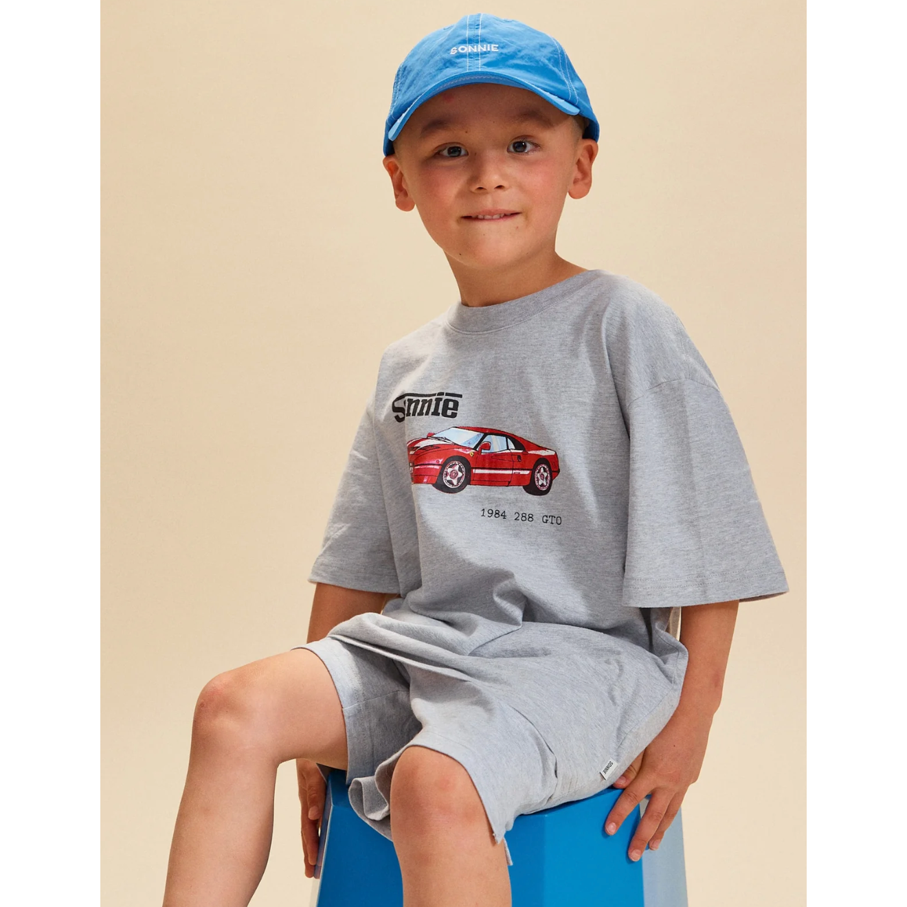 ferrari tee + tommy short | grey marle