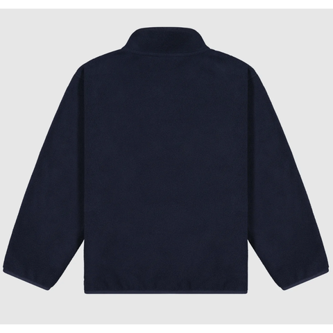 monty quarter dome fleece | deep blue