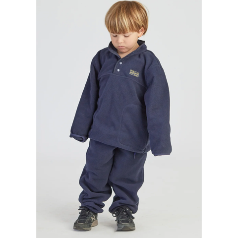 monty quarter dome fleece | deep blue