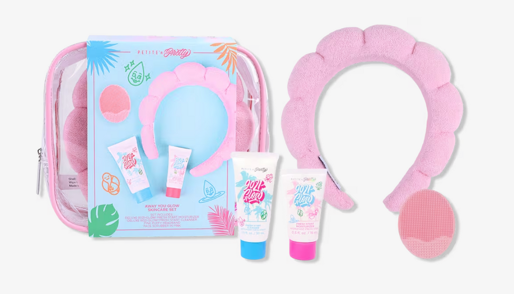 away you glow travel skincare set