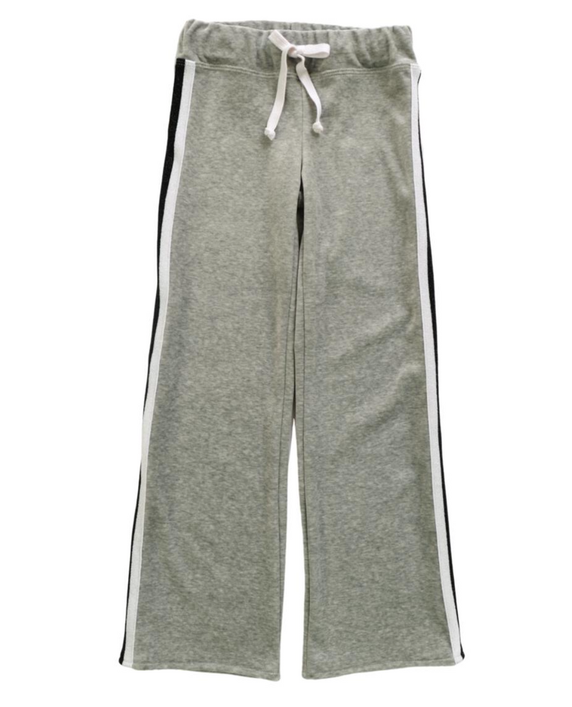 wide straight leg pant | heather grey