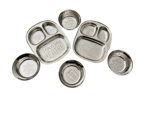 stainless steel holiday small bowl set (4)