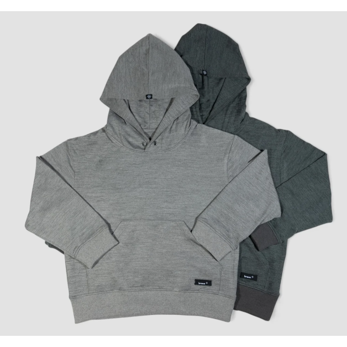 shaker hoodie || greyish black