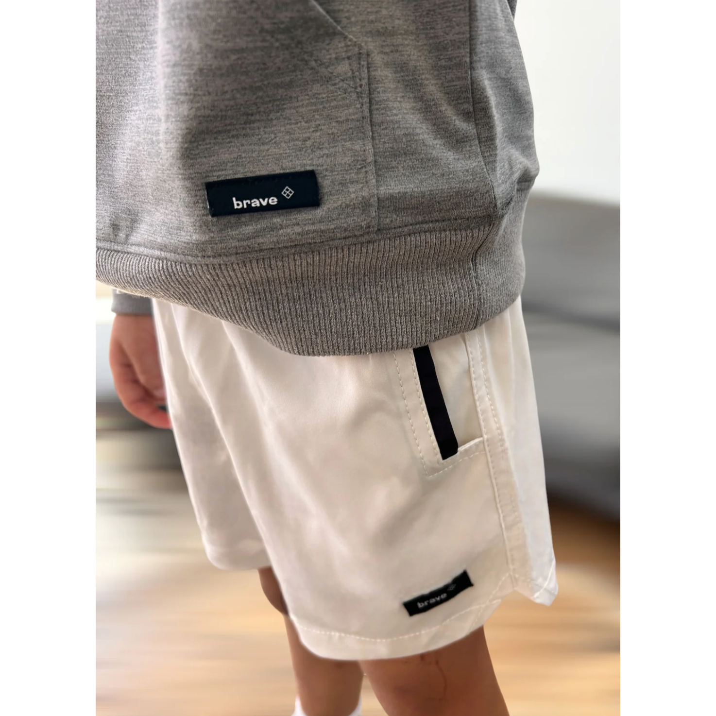 shaker hoodie || greyish black