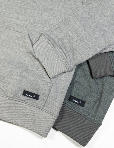 shaker hoodie || greyish blacl