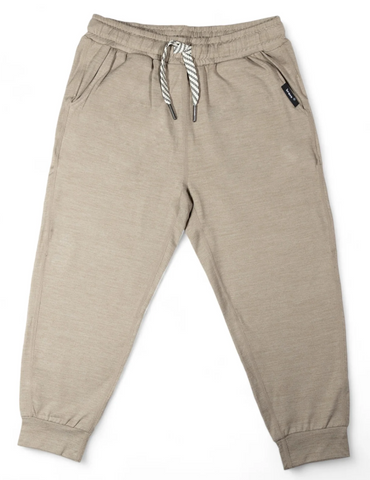 shaker track pants || taupe