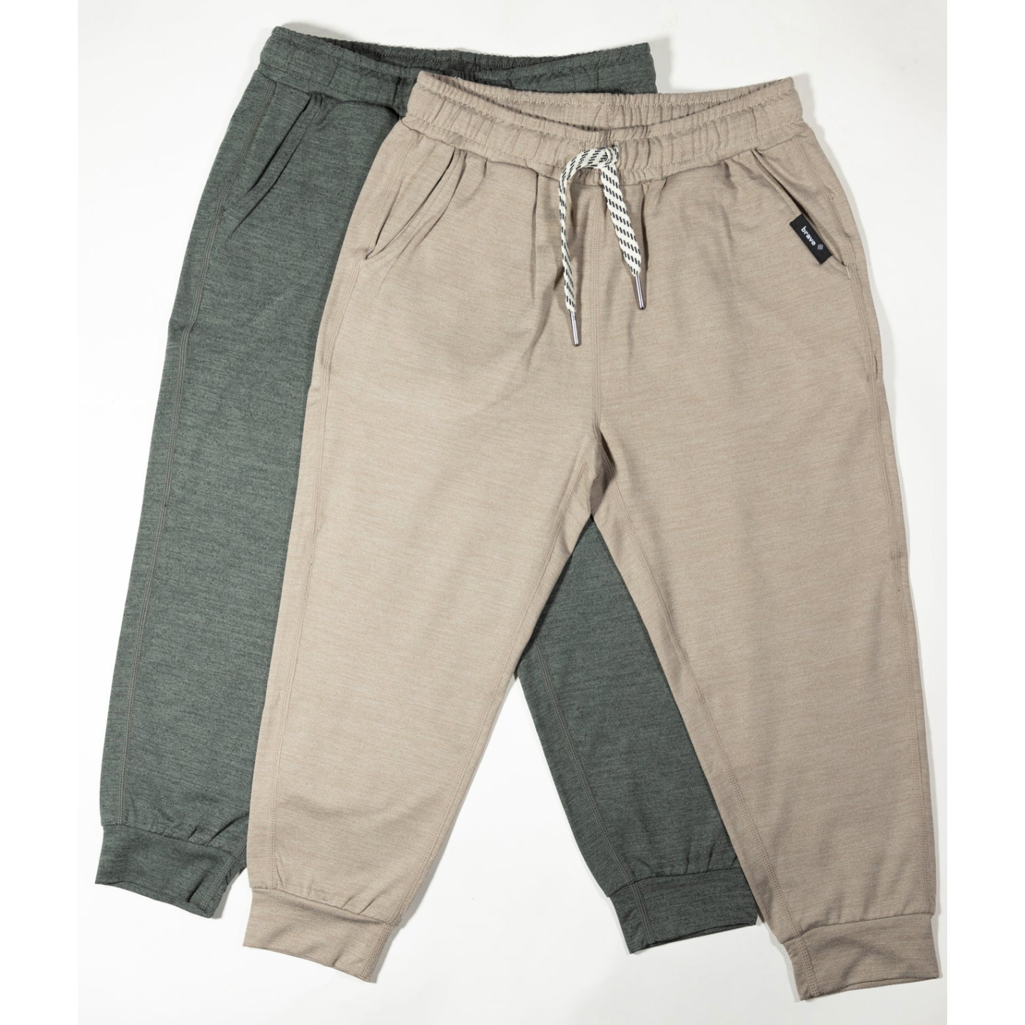 shaker track pants || taupe