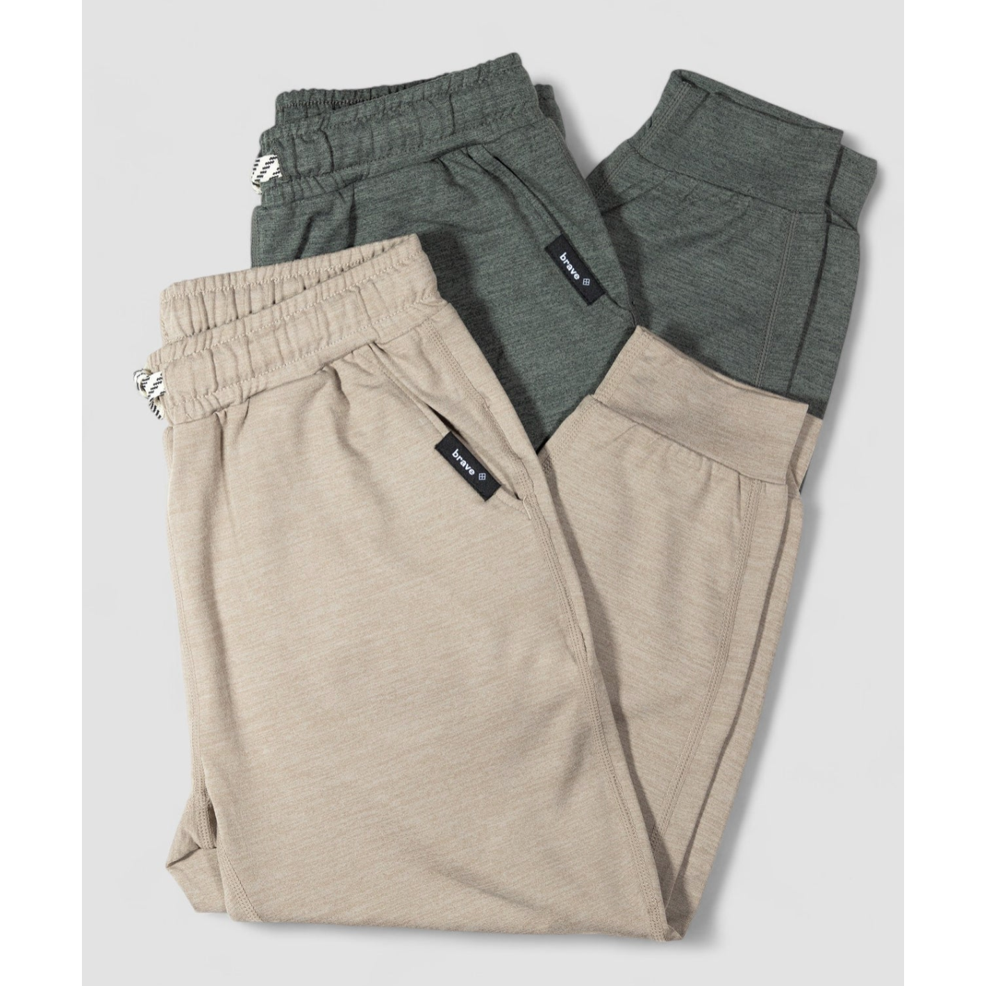 shaker track pants || taupe