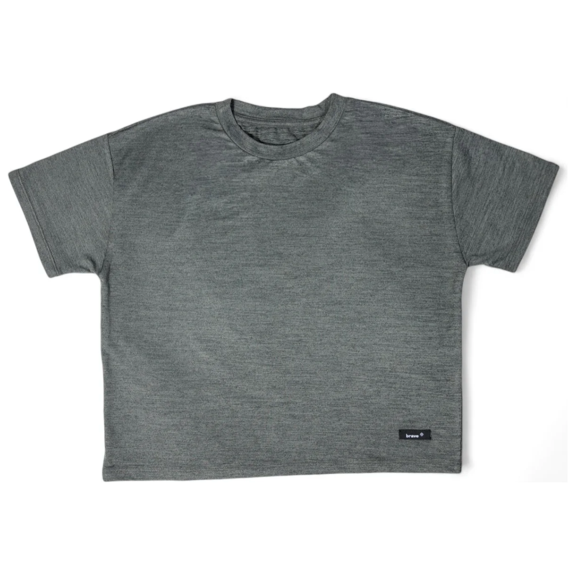 short sleeve shaker tee || greyish black