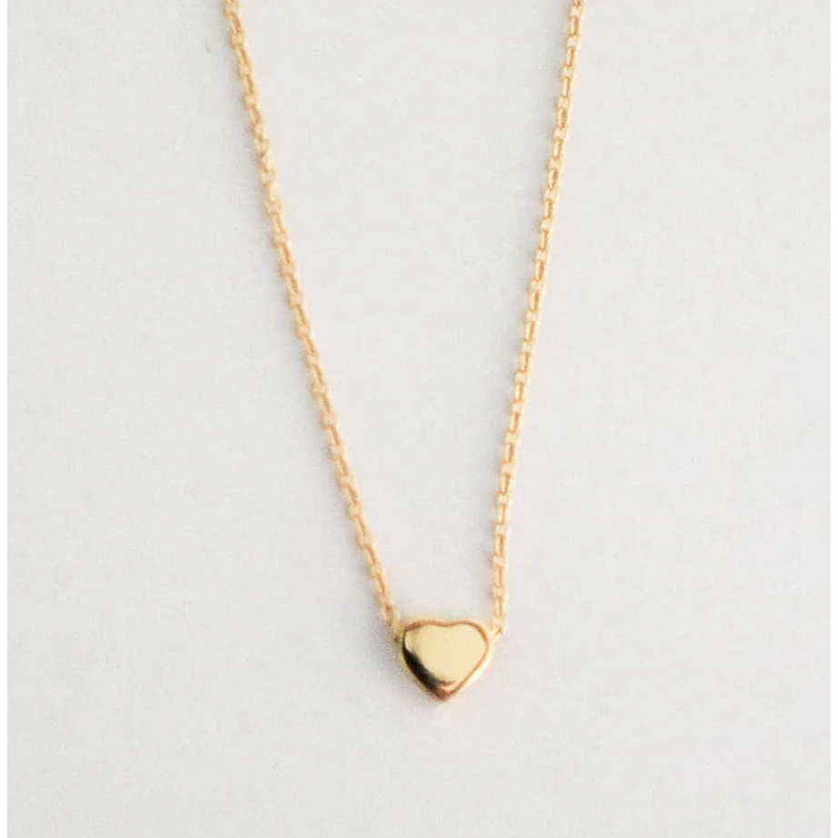 yellow gold heart pendant