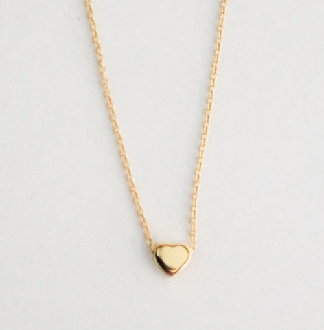 yellow gold heart pendant