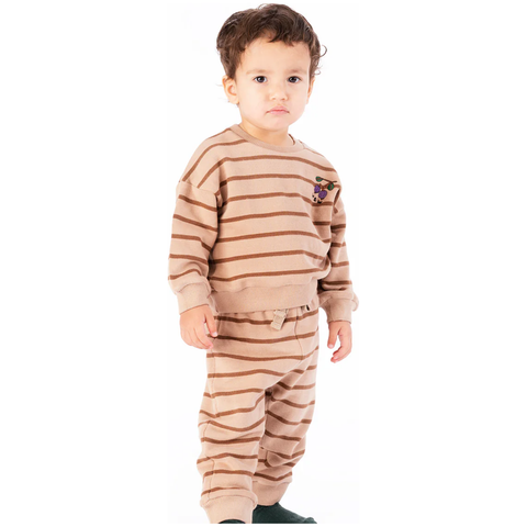 baby sweatpant | clay stripe