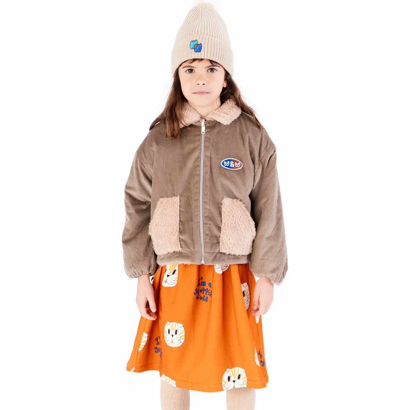 zip up reversible jacket | khaki