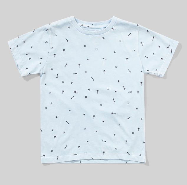 confetti tee | mineral blue