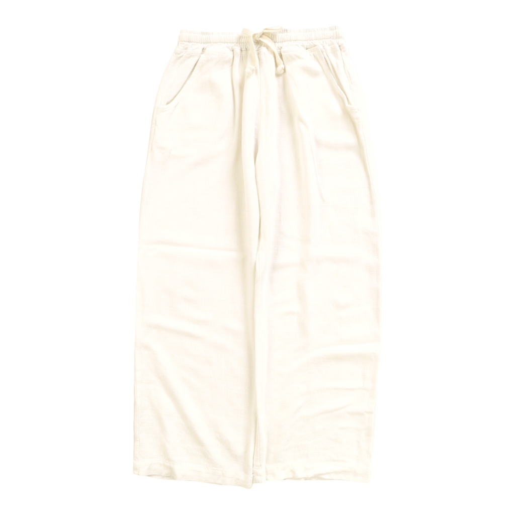 relaxed pant | white