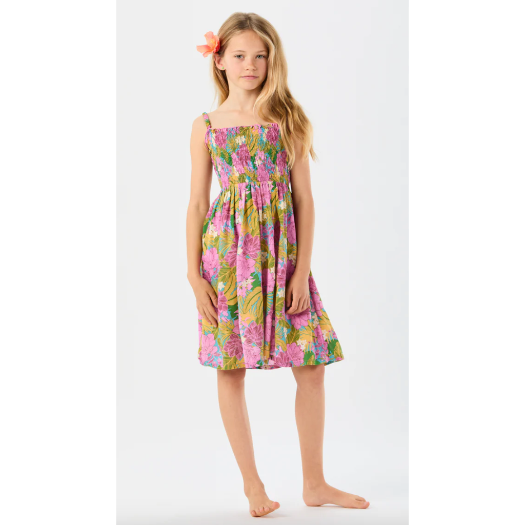 kids seaside dress | molokai floral tosca