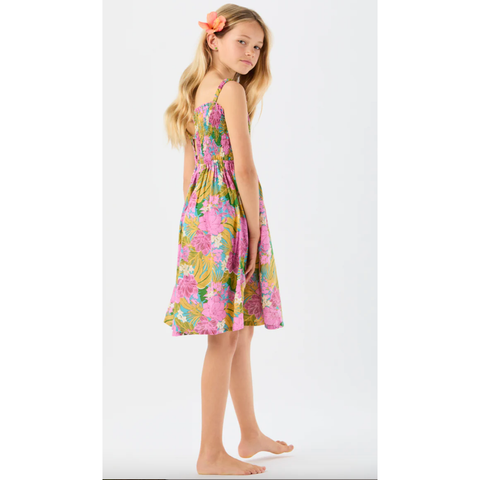 kids seaside dress | molokai floral tosca