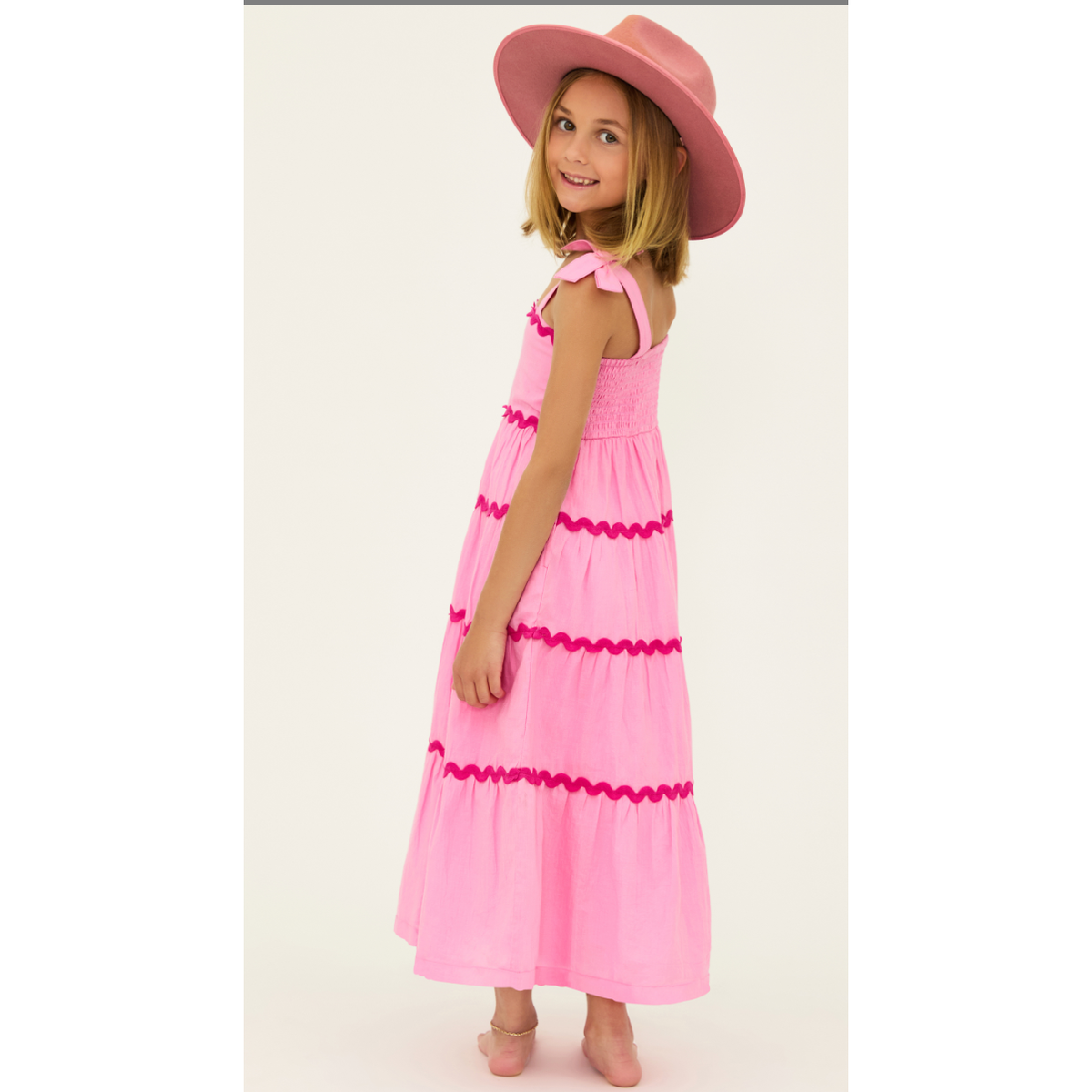 little charlotte dress | sweet berry wave pink