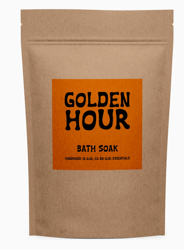 bath soak | golden hour | salt and essential oils