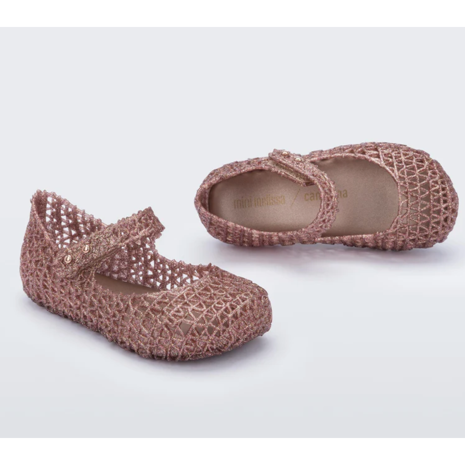 campana papel baby | rose glitter