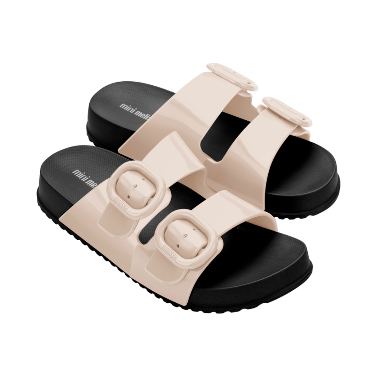 cozy slide kids | black/beige