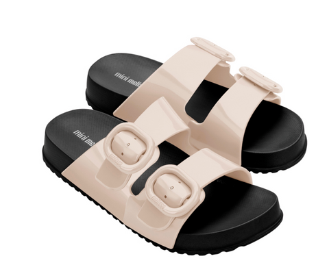 cozy slide kids | black/beige