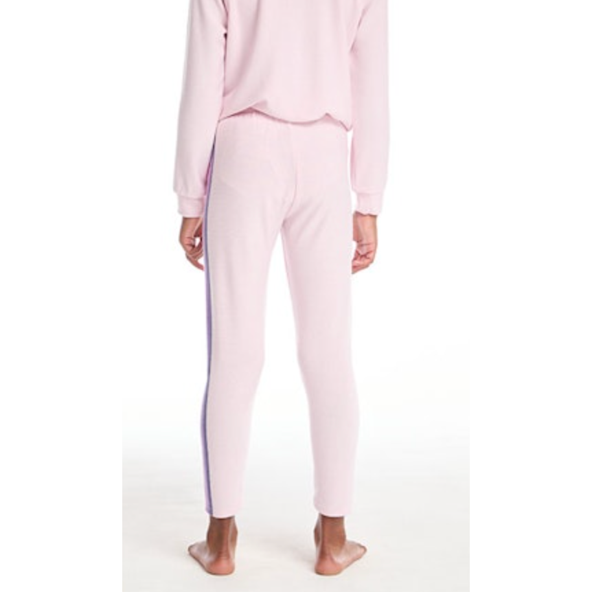 cozy knit slim legging  | pink cloud