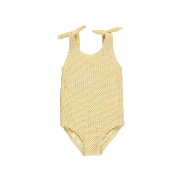 millie one-piece || yellow crochet