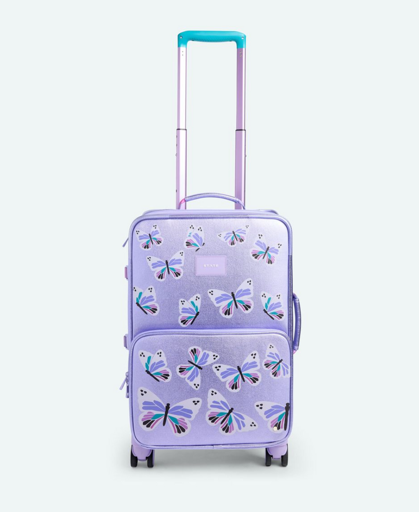 logan carry-on suitcase | butterfly