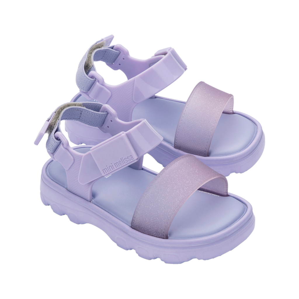 melissa kick off sandal baby | lilac glitter