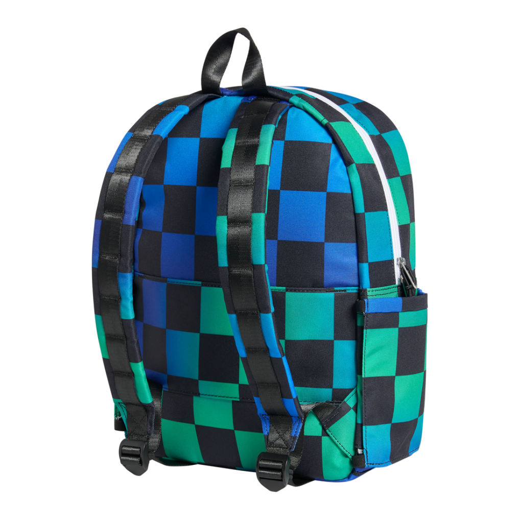 kane kids backpack | blue checkerboard