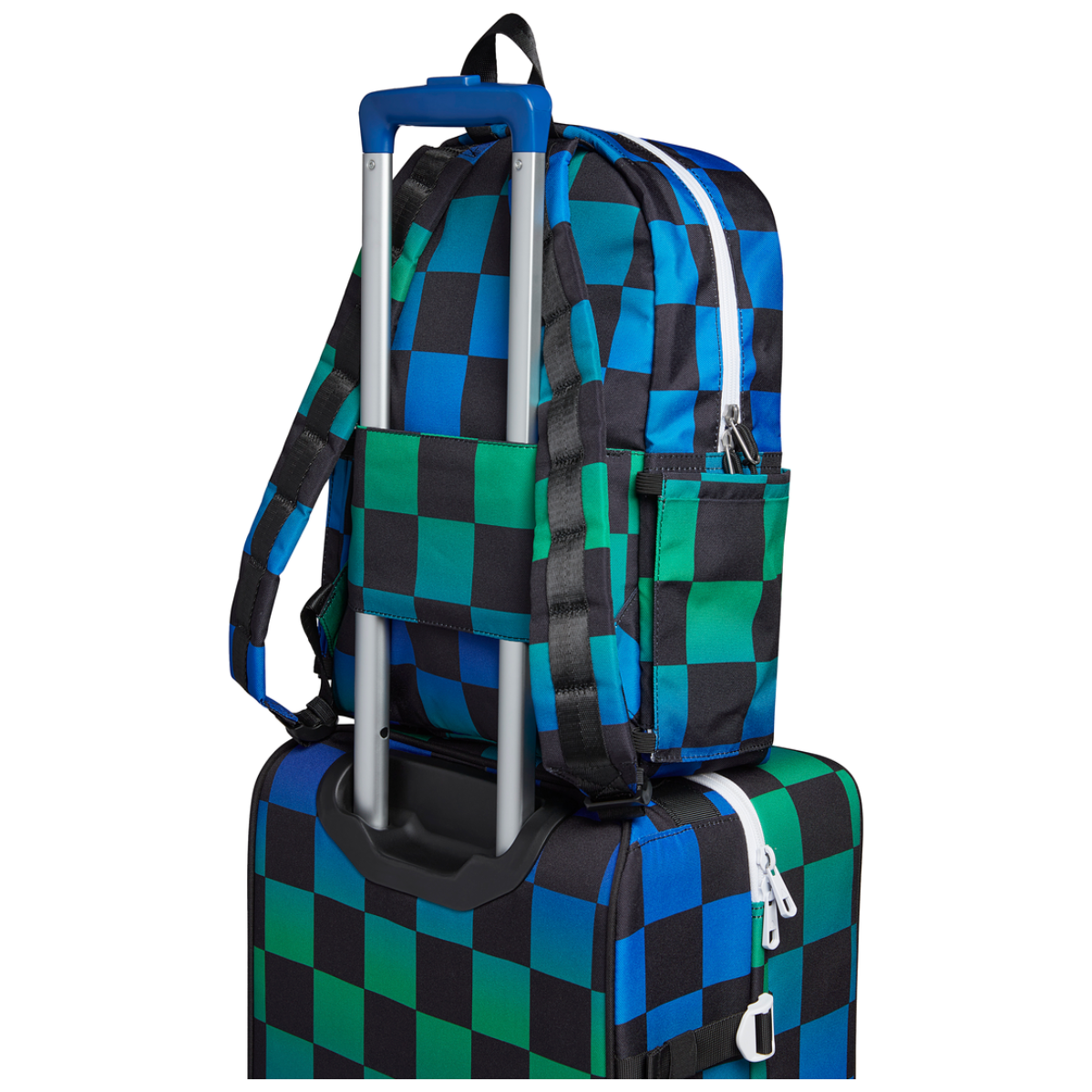kane kids backpack | blue checkerboard