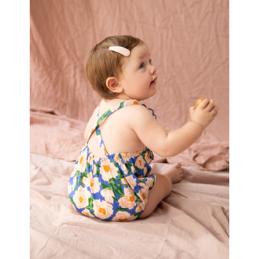 freya romper-soirée | bouquet bondi blue