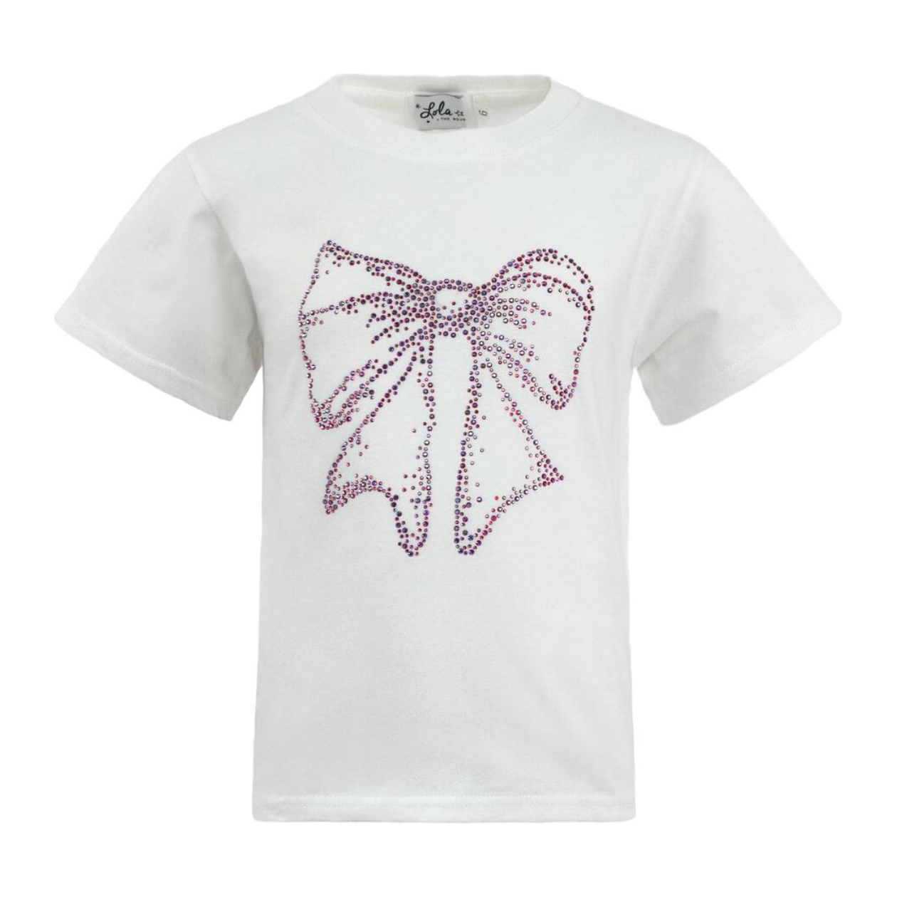 crystal bow tee shirt