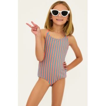 little julia one piece | petal stripes