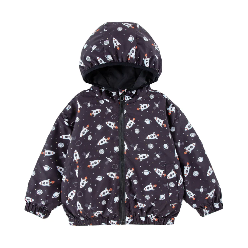 nova space black reversible waterproof windbreaker