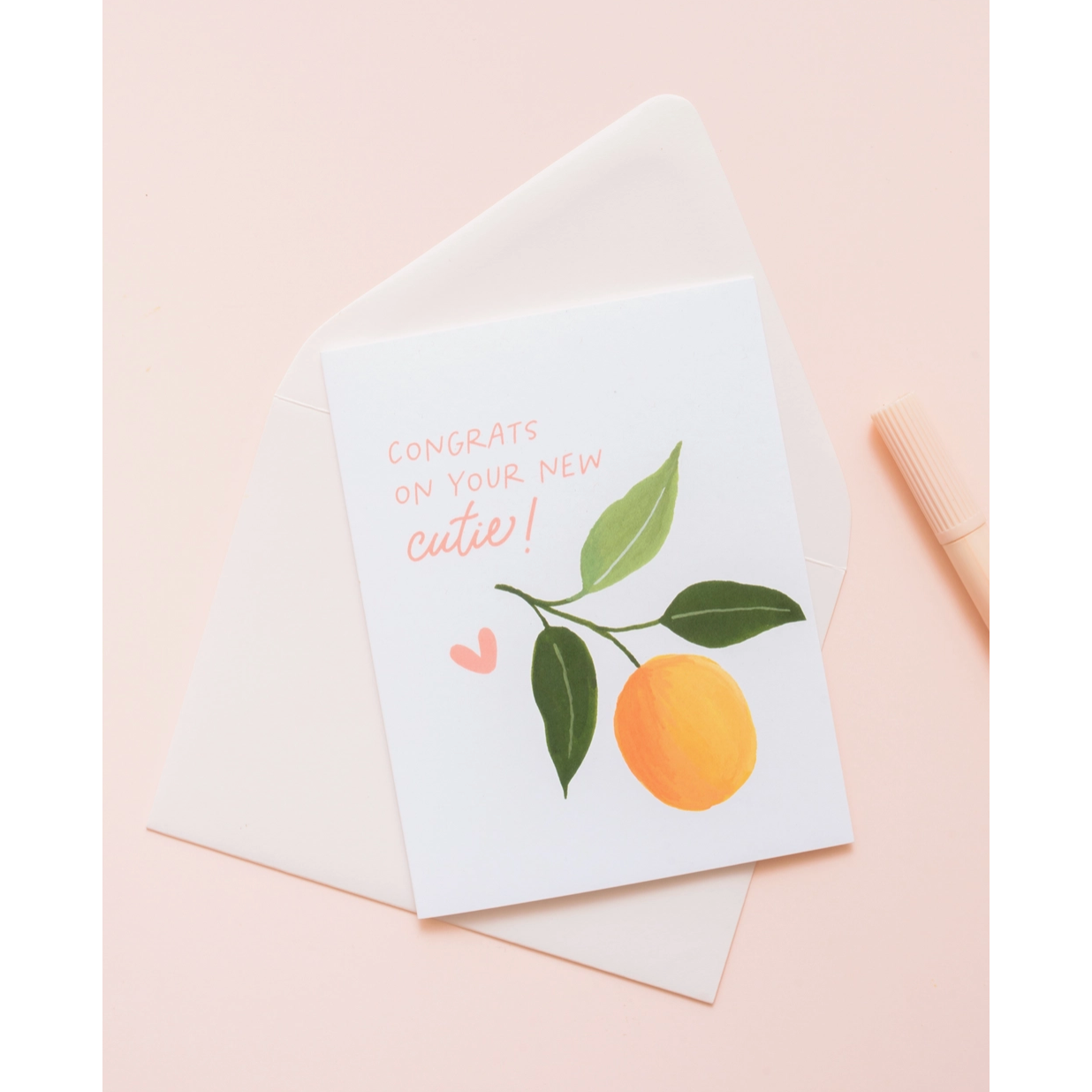 cutie congrats - new baby greeting card