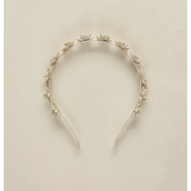 floral headband || ivory
