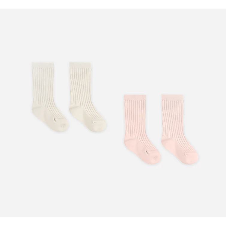 sock set || ivory, bubblegum