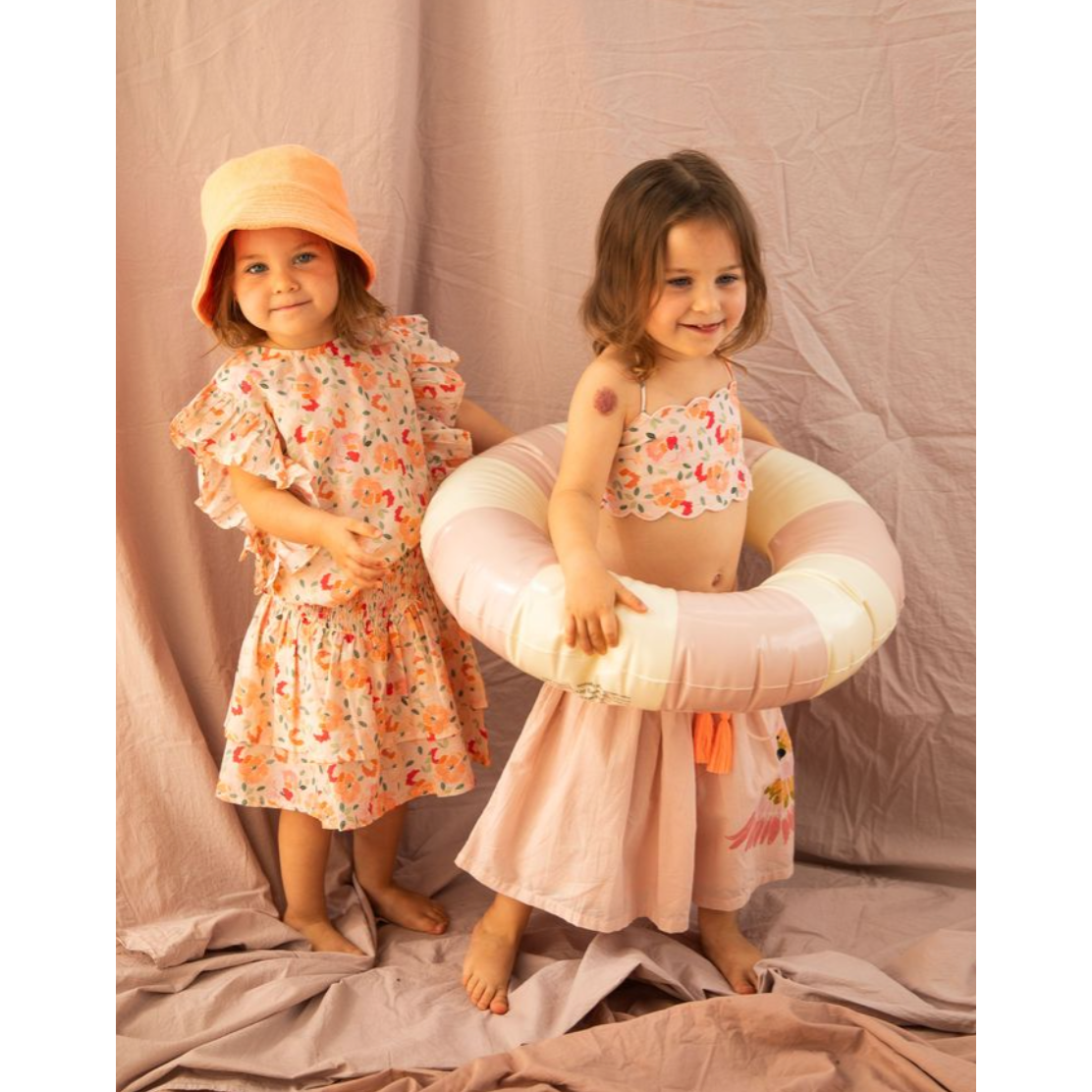 layla top | peach sorbet