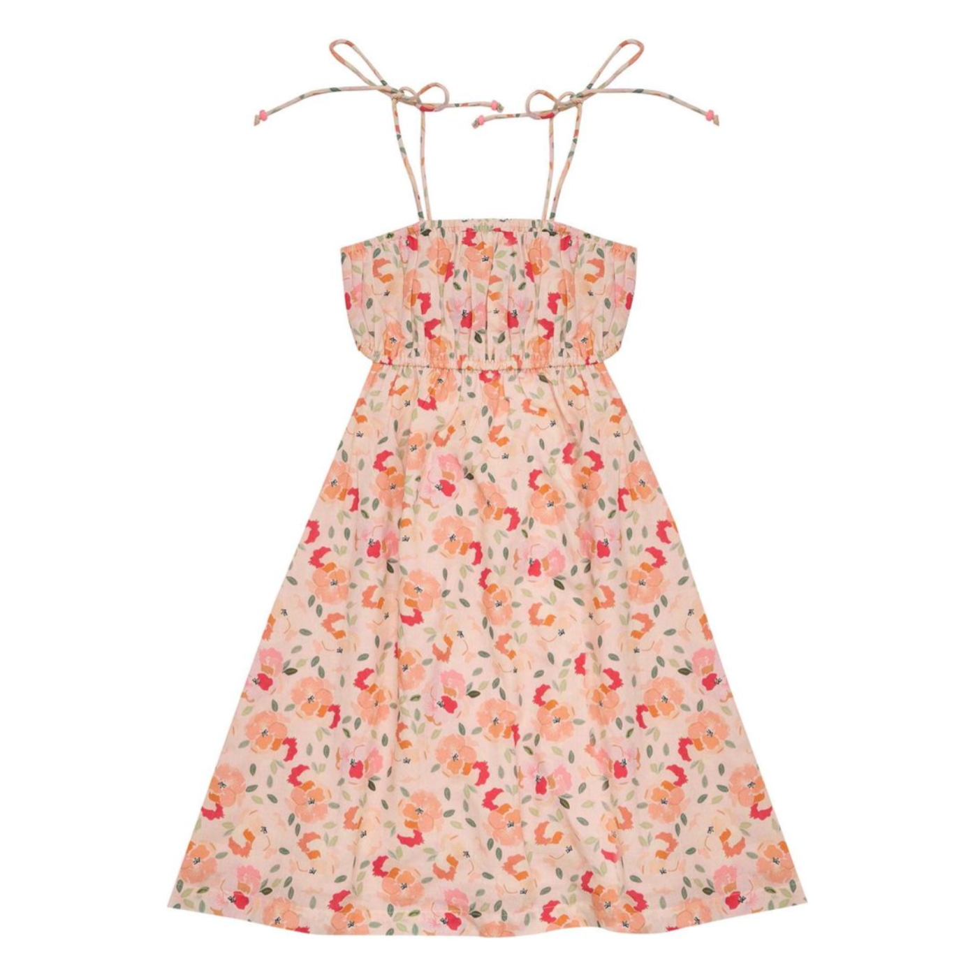 mila dress | peach sorbet