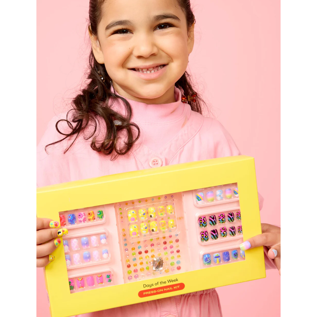 days of the week press on nail kit