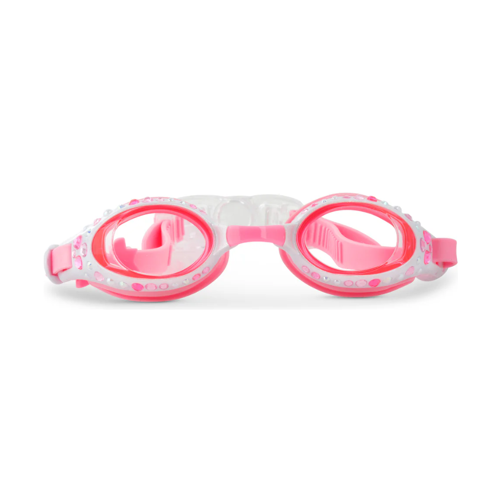 beautiful bows swim googles | pearl white