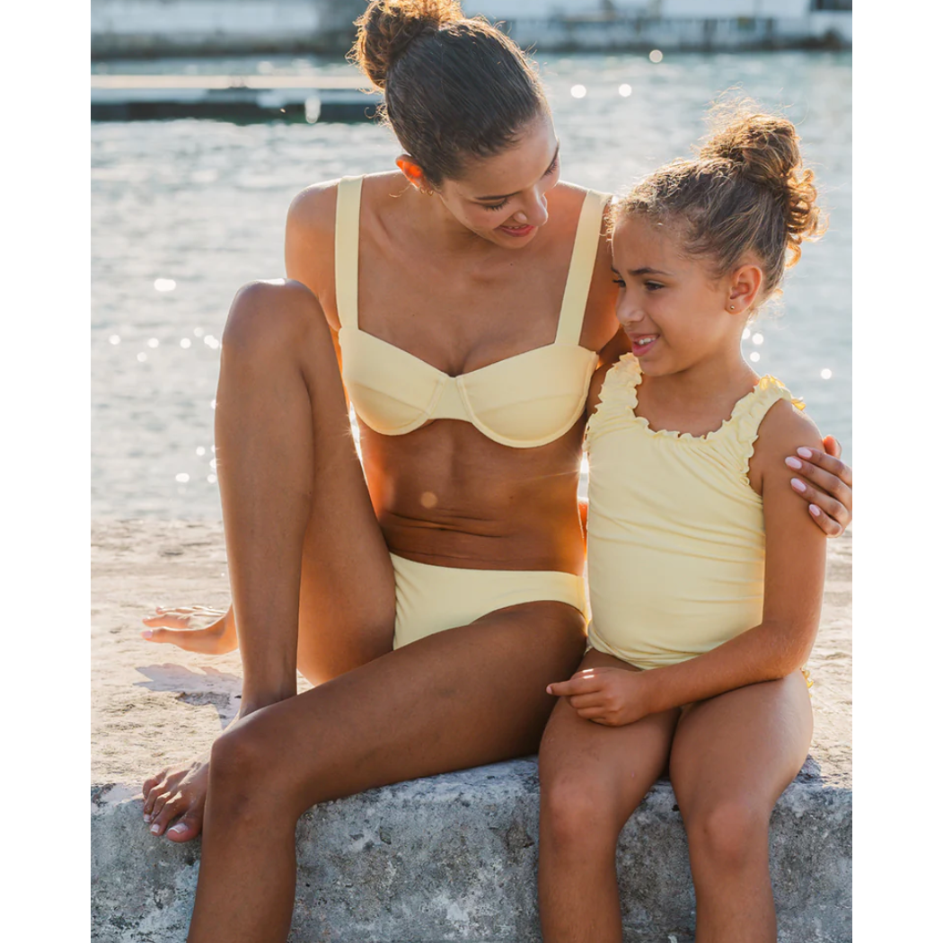 girls banana terry scoop neck one piece