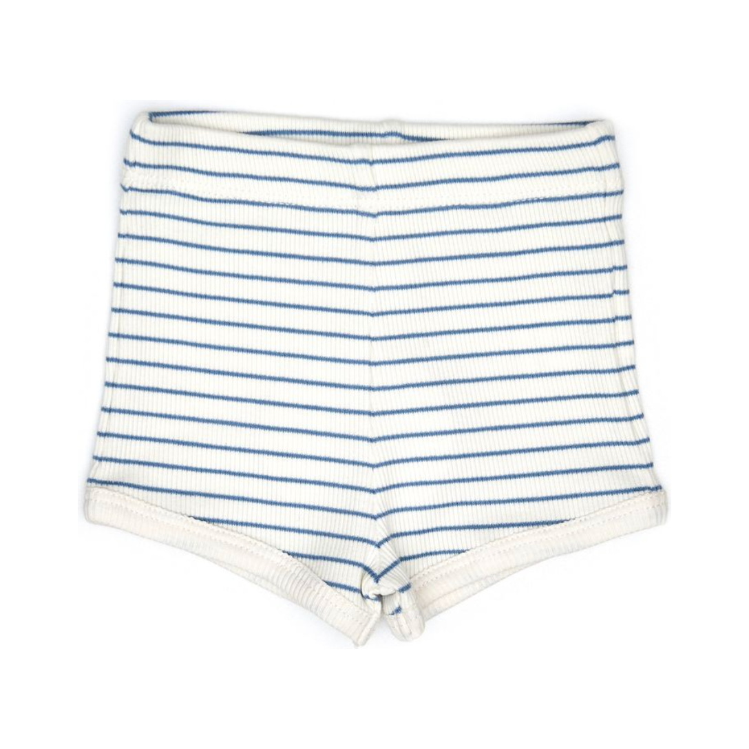 ribbed short | blue heaven stripes