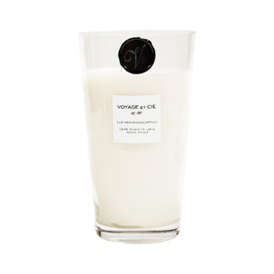 les arrondissements santal epicer french cut candle, elementaire | 12"