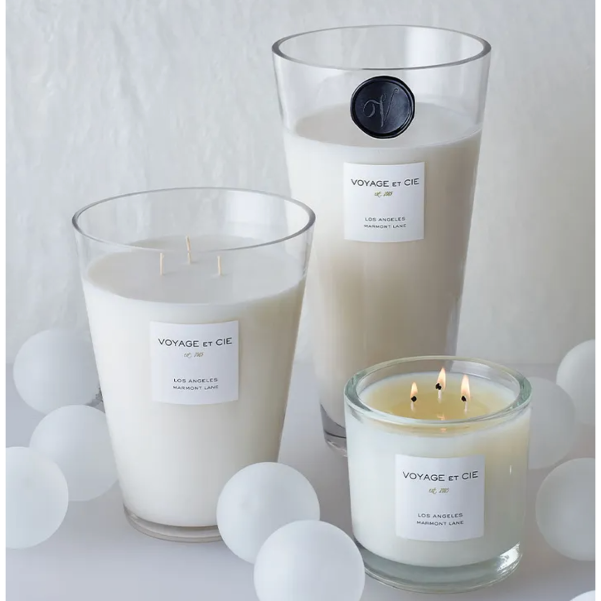 hamptons poivre noir candle, french cut tapered | 16"